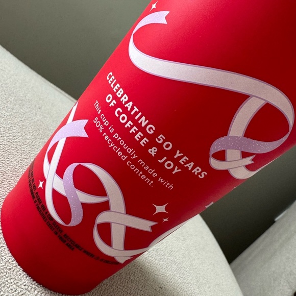 NWOT Starbucks Red Cup Day Cup Celebrating 50 Yrs Limited Edition - Picture 6 of 10